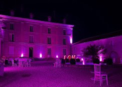 Château illuminé de nuit